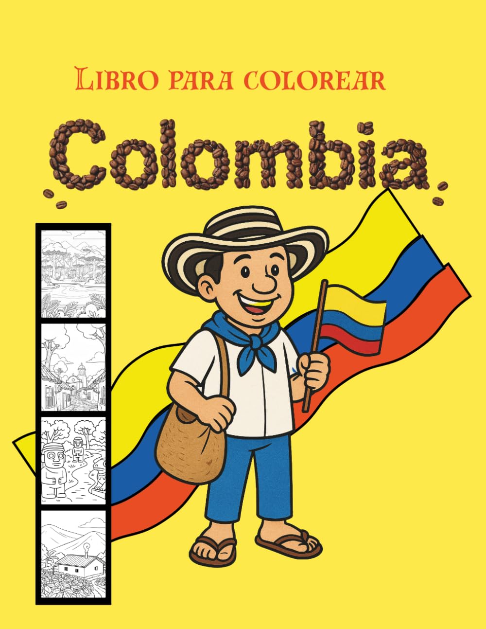 Colombia: paisajes para colorear