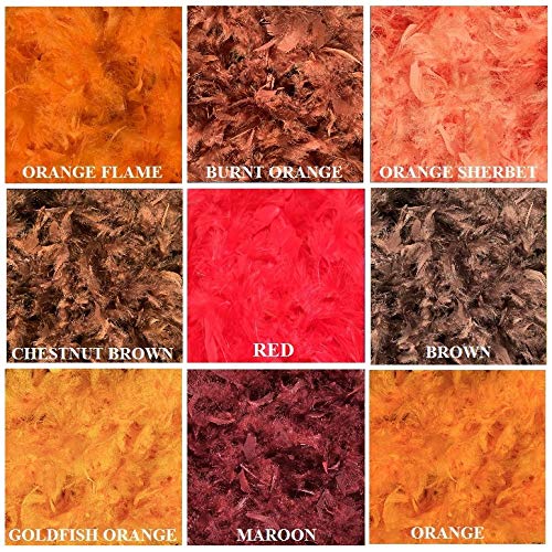 Cozy Glamour Solid Boas 6 Foot Long 50 Gram In A Variety Of Shades Great For Parties, Crafts, And Fun! (Red #55) #TOP1