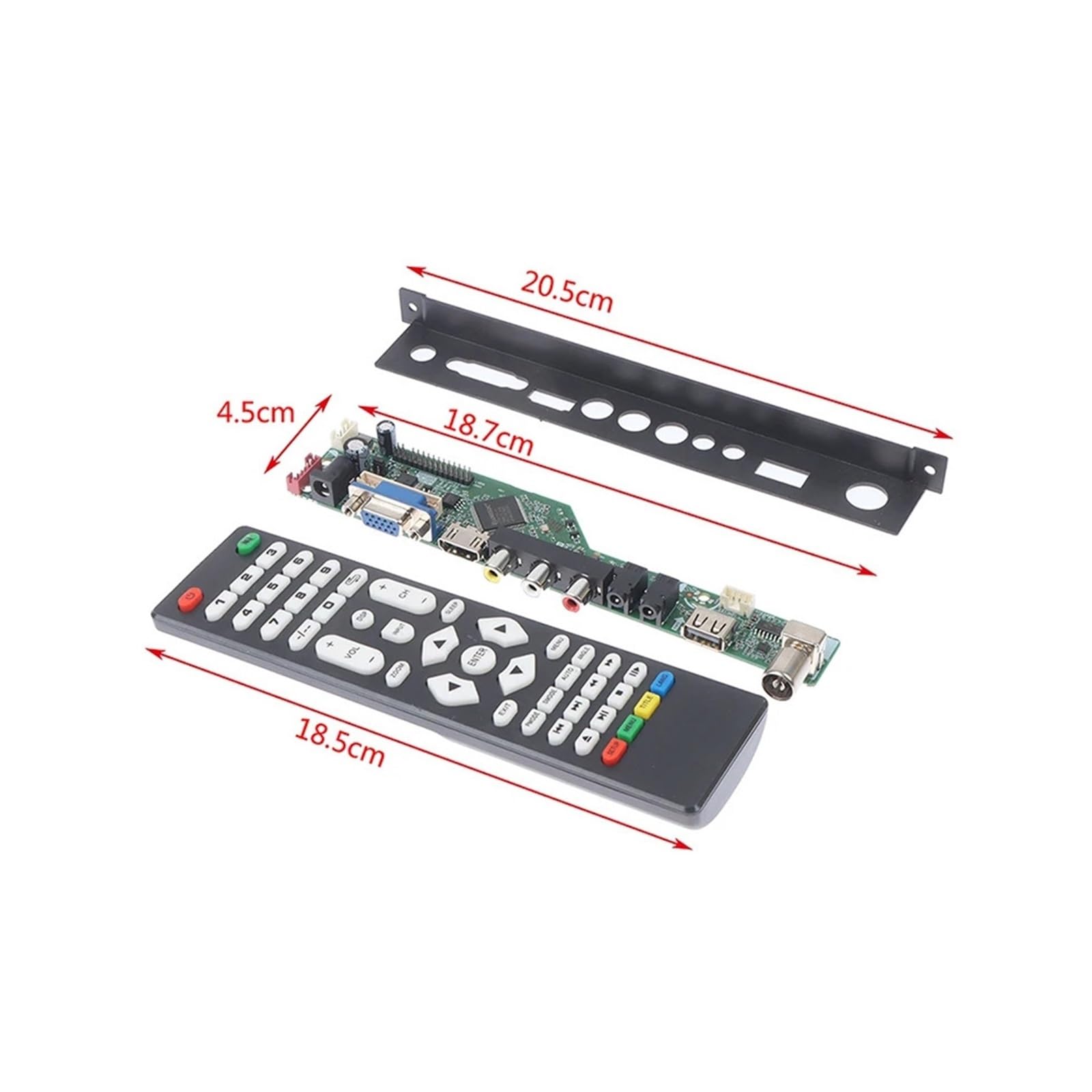 1 zestaw TV płyta główna T.SK105A.03 uniwersalny kontroler telewizora LCD płyta sterownika PC/VGA/interfejs USB zamiennik T.V53.03(C)