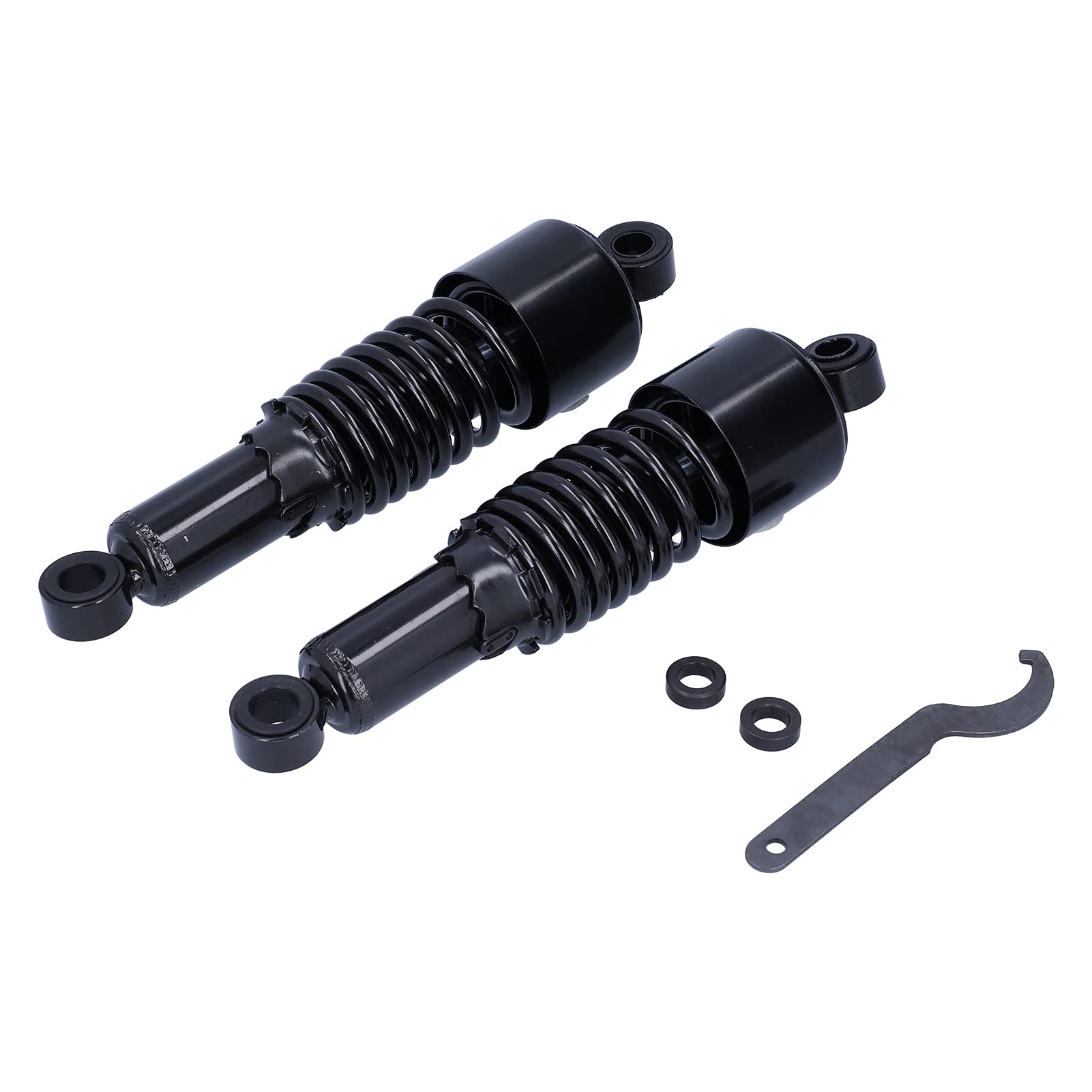 Dioche Zestaw Sprężyn Zawieszenia Para 10,5-calowych Amortyzatorów Motocyklowych do Amortyzatorów XL883, XL1200R, XL1200L, ze Stali Nierdzewnej
