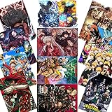 PUNR 12 Pack Anime Poster, Wall Hanging Pictures Wall Art for Living Room Bedroom Club Wall Art Decor11.5''x16.5''