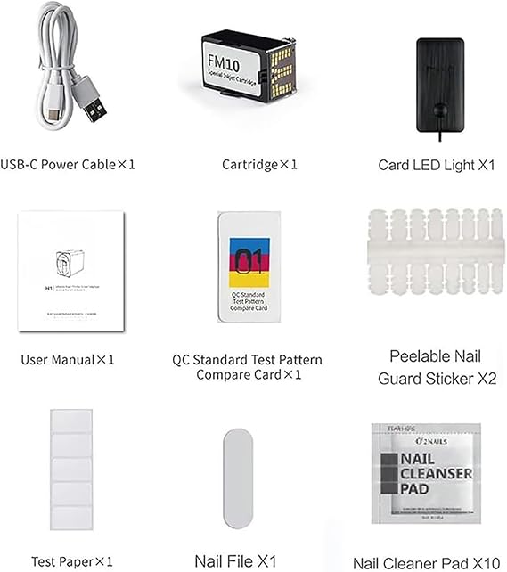 3D Smart Automatic Nail Printer Machine,Multifunction Portable Mobile Nail Painting Machine for Kid/Nail Studio/Manicurist/Nail Lovers,Endless Design Possibilities