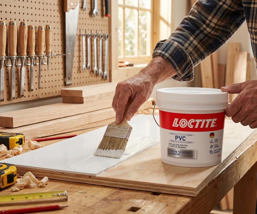 Image of LOCTITE PVC| Syntetic resin adhesive|Speacialized for PVC & Acrylic bonding|Hightack|Fast drying| Multi-substrate bonding 5kg x 1