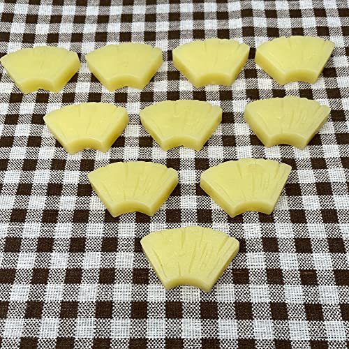 Wjboand 10Pcs Artificial Pineapple Slices Fake Fruit Photography Props Home House Kitchen Wedding Office Party Decoration Realistic Garnish Lifelike Tabletop #TOP2