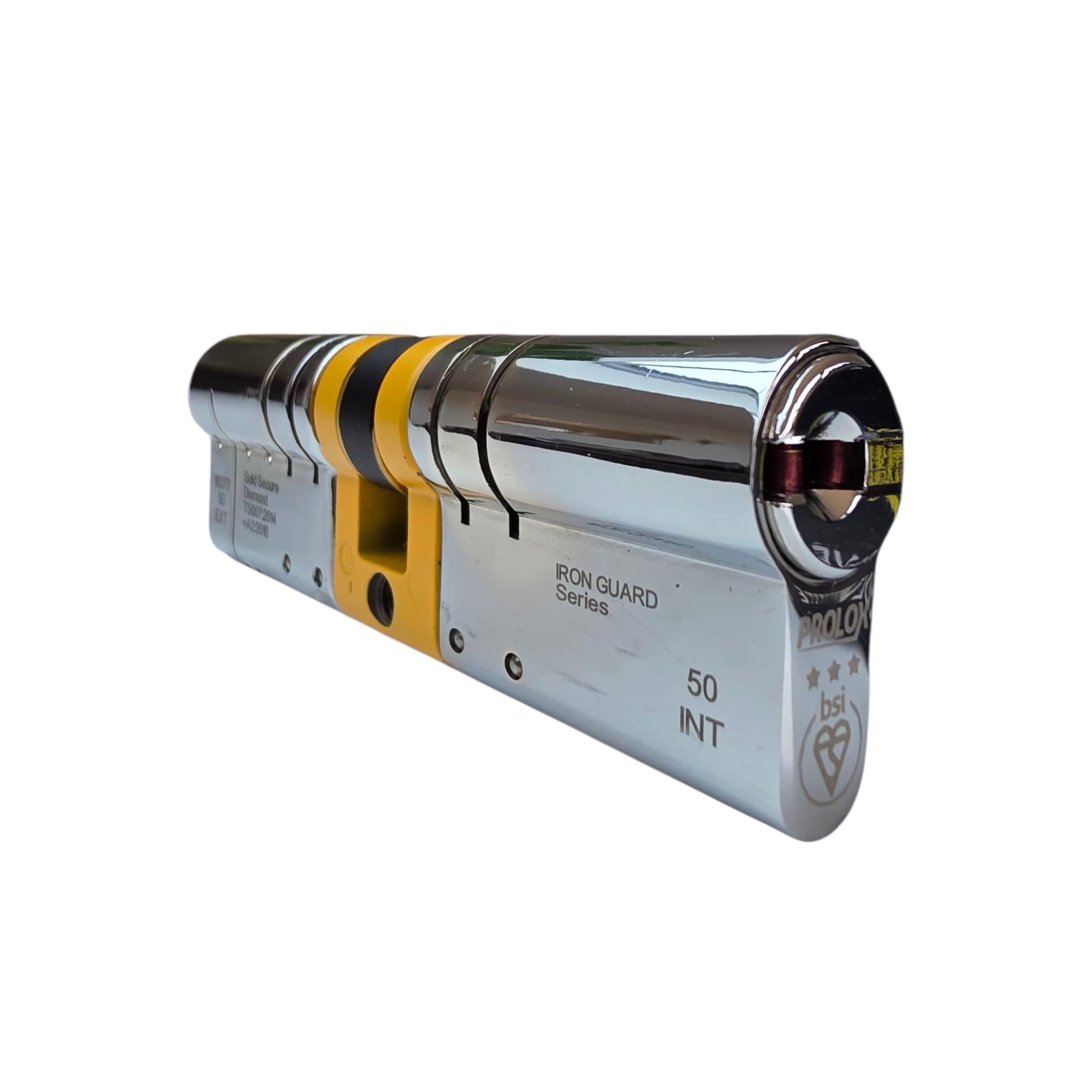 Prolox Evolved Double Euro Cylinder – 3 Star British Standard TS007 – Sold Secure Diamond Rated – High-Security 17-Pin Magnetic Mechanism – Non-Handed Chrome Finish (40/55)