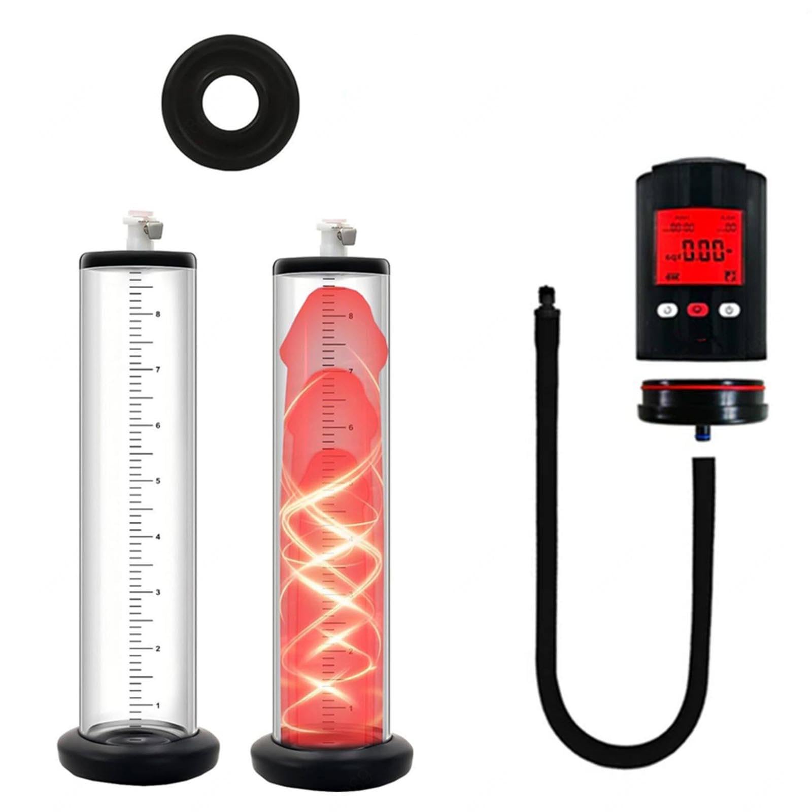 Alargador De Pene Masculino Electrico Miembro Bomba,A-12in(1.75in/4.5cm)