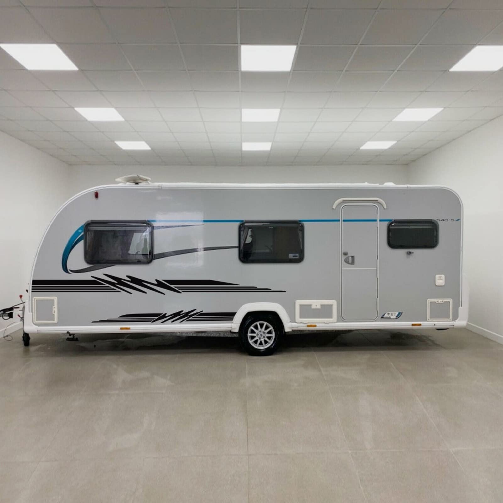 Adesivo per carrozzeria auto adesivo laterale adesivo adesivo per auto strisce grafiche per camper, box per cavalli, roulotte, camper, camper, decorazione del corpo decalcomanie in vinile accessori