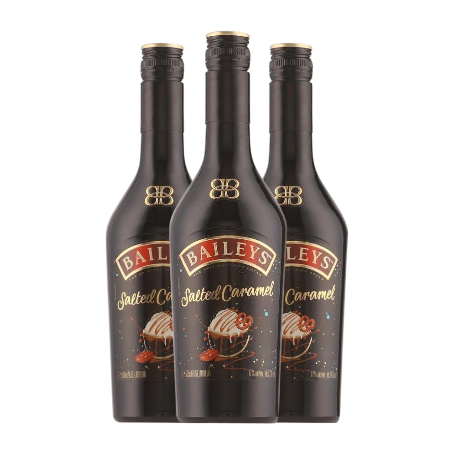 Crema de Licor Baileys Irish Cream Salted Caramel Botella Medium 50 cl (Caja de 3 Botella Medium de 50 cl)