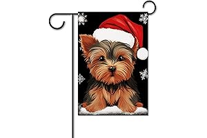 Merry Christmas Dog Garden Flags for Outside Decoration