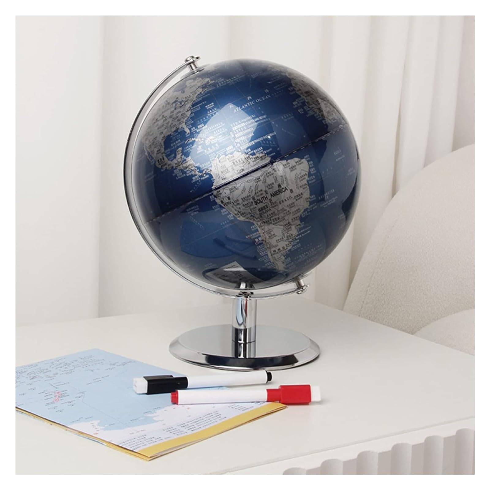 Globus, Edukacja dzieci z geografii dla miękkich dekoracji w salonie domu