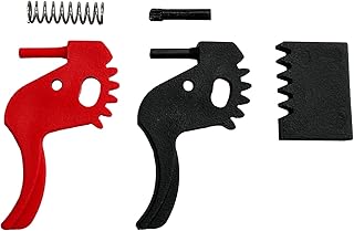AR-6 Stinger II Tuning Trigger | Compatible with 90-Pound PRO Limbs | Reduces Nearly 50 Percent Trigger Weight | Pack: Black/Red | Includes Rack, Spring, Pin | AR-Series | 0000533 - Steambow