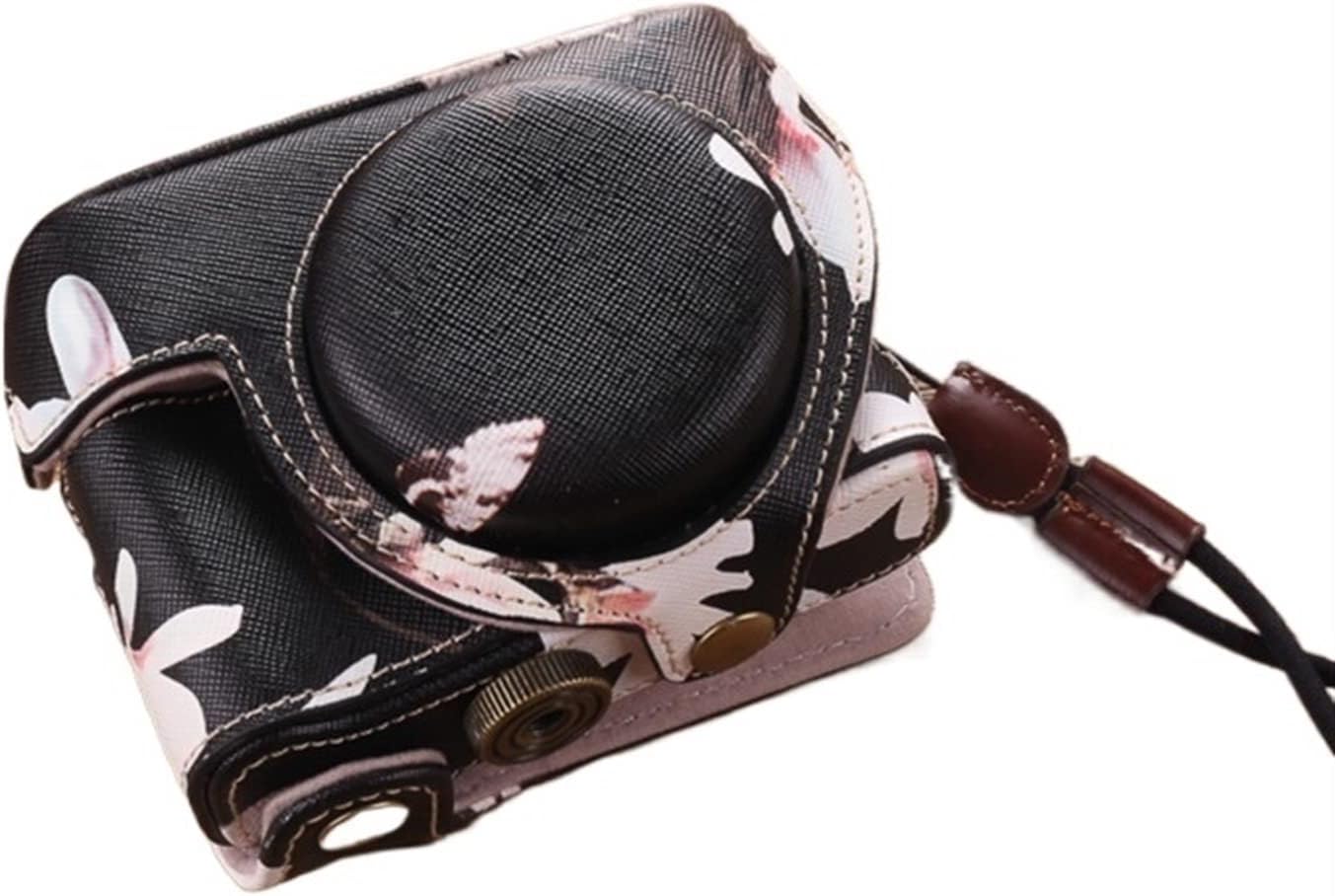 JUSTPENGHUI Duradero y Exquisito Cuero Retro Color de CUBIERTE Sólido Cámara Cámara de Cámara Dedicada Bolso Funda Protectora Ajuste for Sony ZV1 Estuche para la Camara (Color : 4)