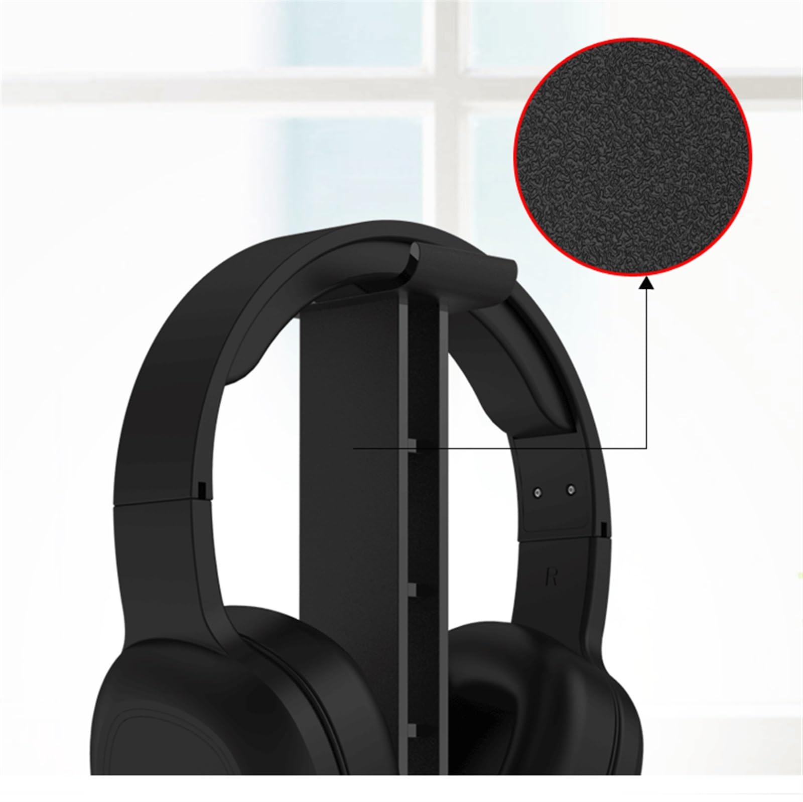 Soporte Exhibidor para Auriculares de Juego Soporte For Auriculares Soporte De Exhibición De Auriculares Ligero Soporte De Auriculares De Plástico Accesorios Gaming(Black)