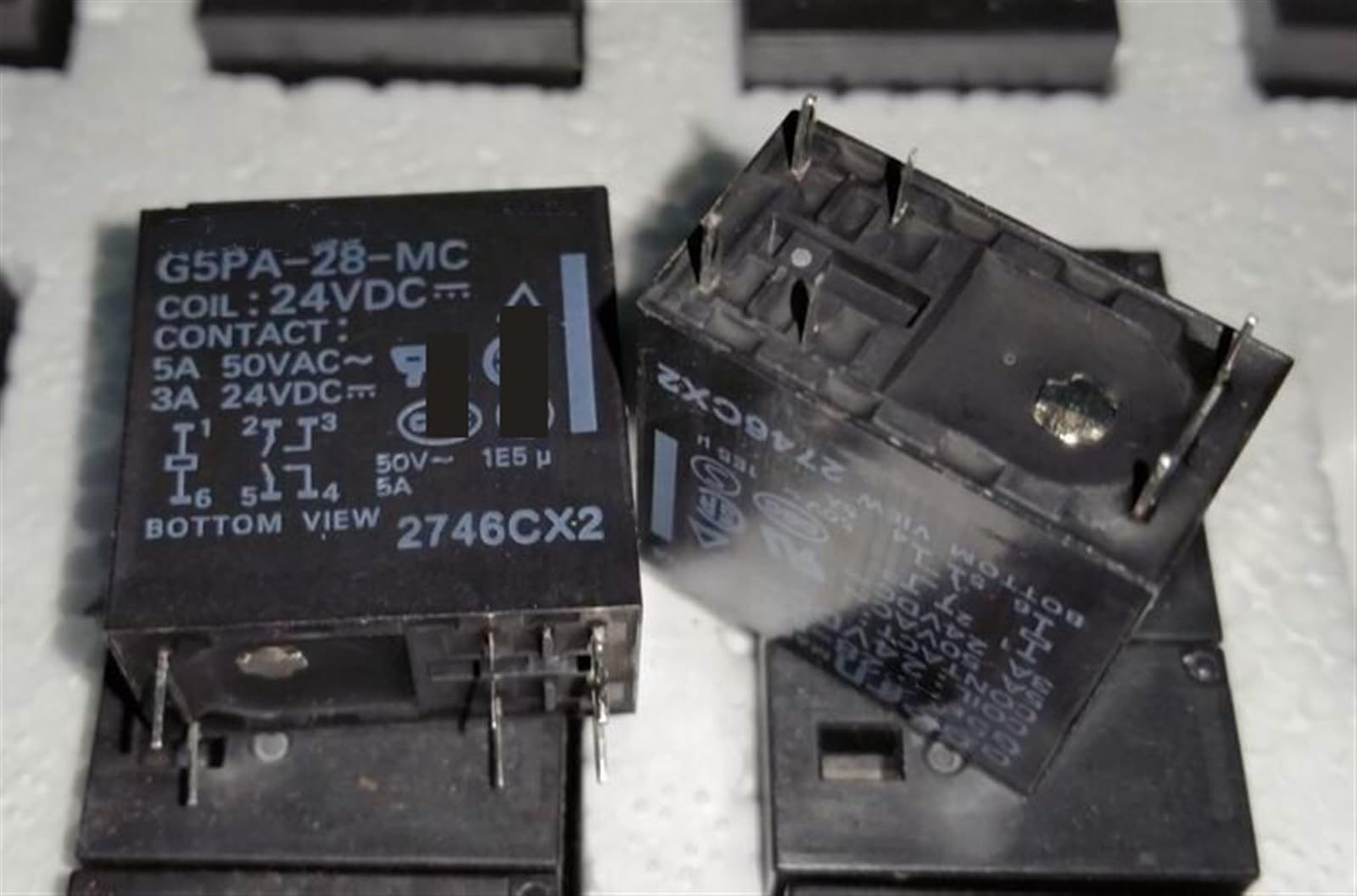 Relé G5PA-28-MC 24VDC de 6 pines para control de potencia estable 3