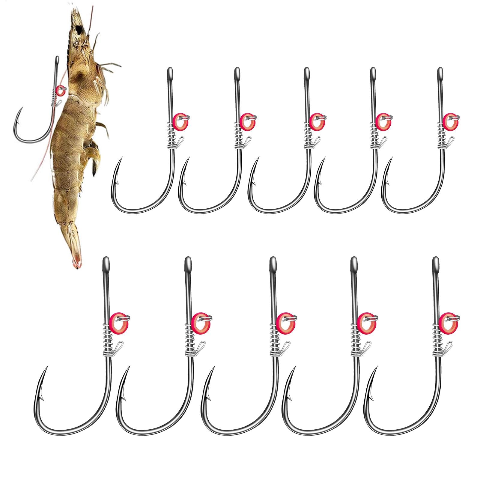 Hameçons Eau Salée Lot 20 20 Hameçons à Crevettes Vivants Pour