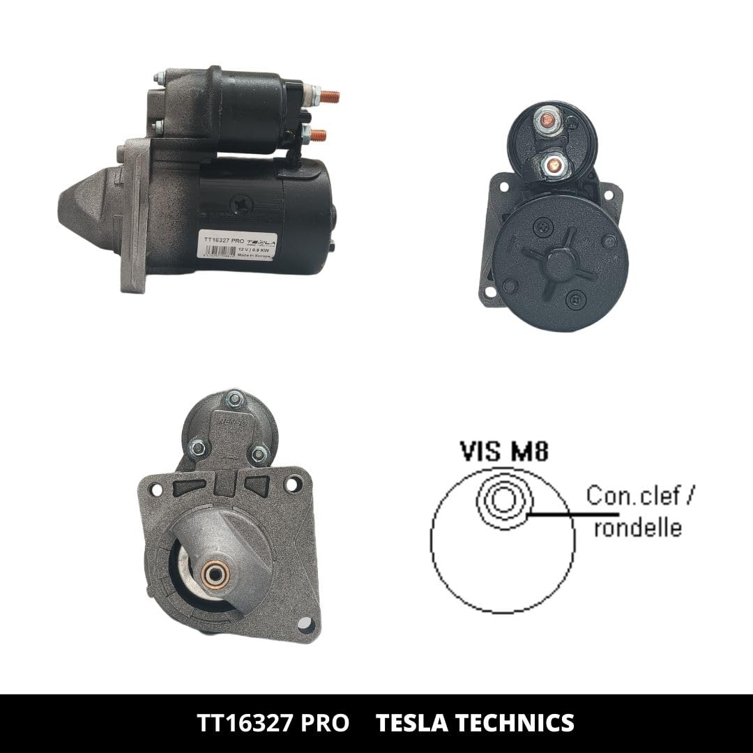 TT16327 PRO Motorino di avviamento 12V, 0.90/1.00 KW. Compatibile con ABARTH, FIAT, ALFA ROMEO, LANCIA. Eccellente rapporto qualità-prezzo. Installazione facile e garanzia.
