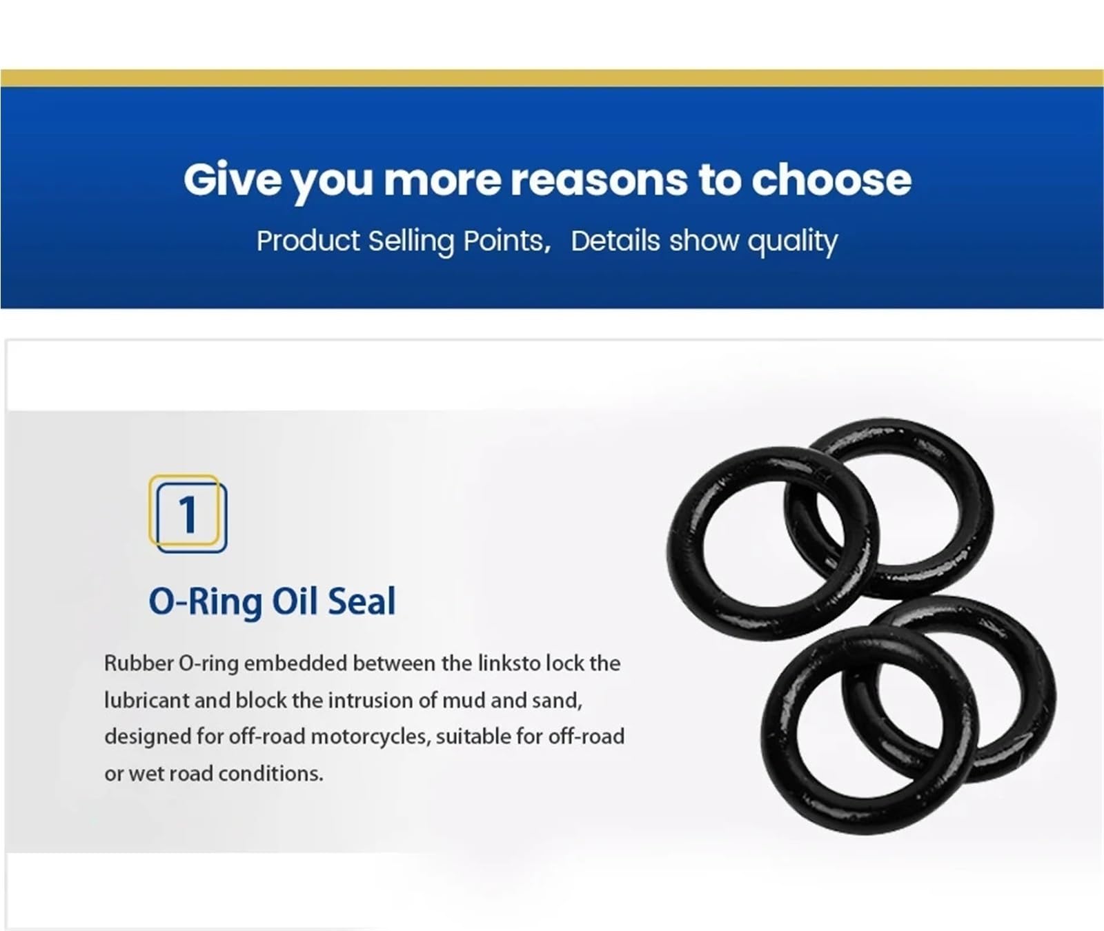 Catena di trasmissione 520 120 maglie Standard O-ring Guarnizione olio Collegamento principale Adatta per SUZUKI Adatta per KAWASAKI Adatta per HONDA Catena di trasmissione(520 X 120L)