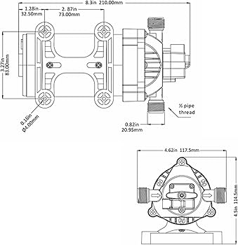 SEAFLO 12V 6.0LPM 100PSI DC Pressure Water Pump