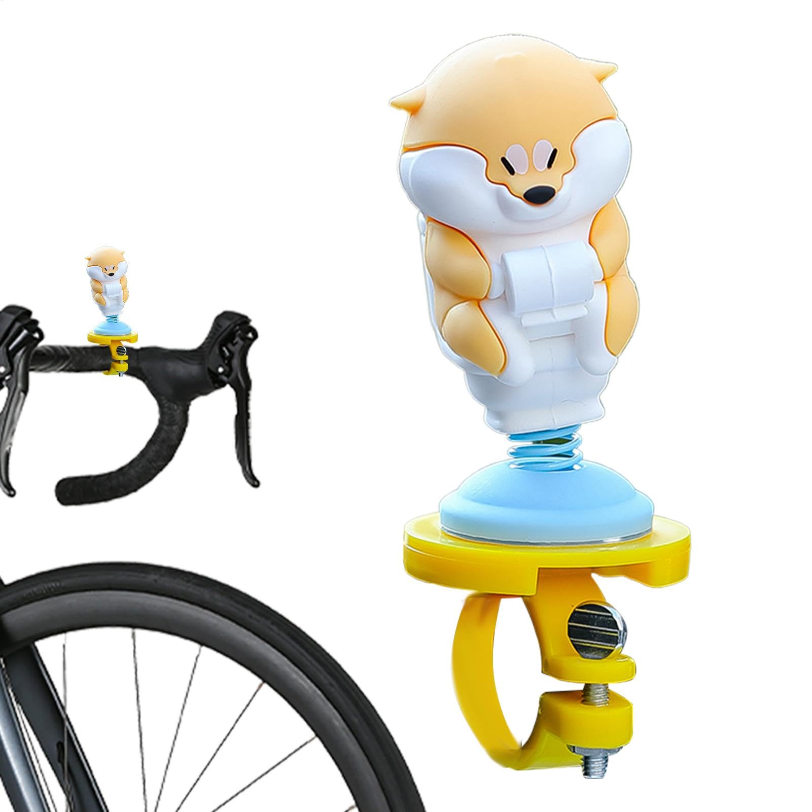 Cycling Handlebar Decoration - Shaking Creative Anime Doll Cute Dog | Jump up Spring Toys, Scooter Decorations for Riding, Outdoor Scooter Use