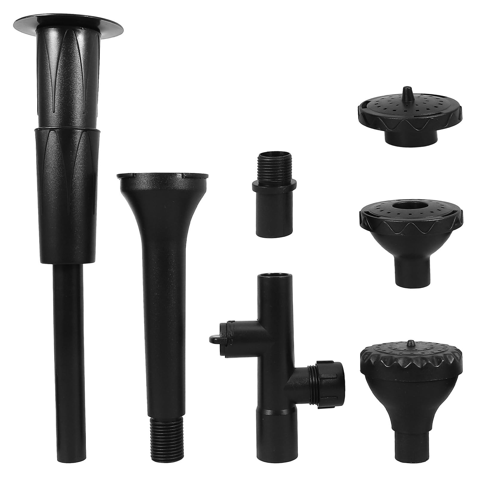 Artibetter Aquarium and Pond Fountain Nozzle Kit with Abs Material Submersible Water Pump Replacement Adapter for Garden and Aquarium Water Pumps and Decorative Element
