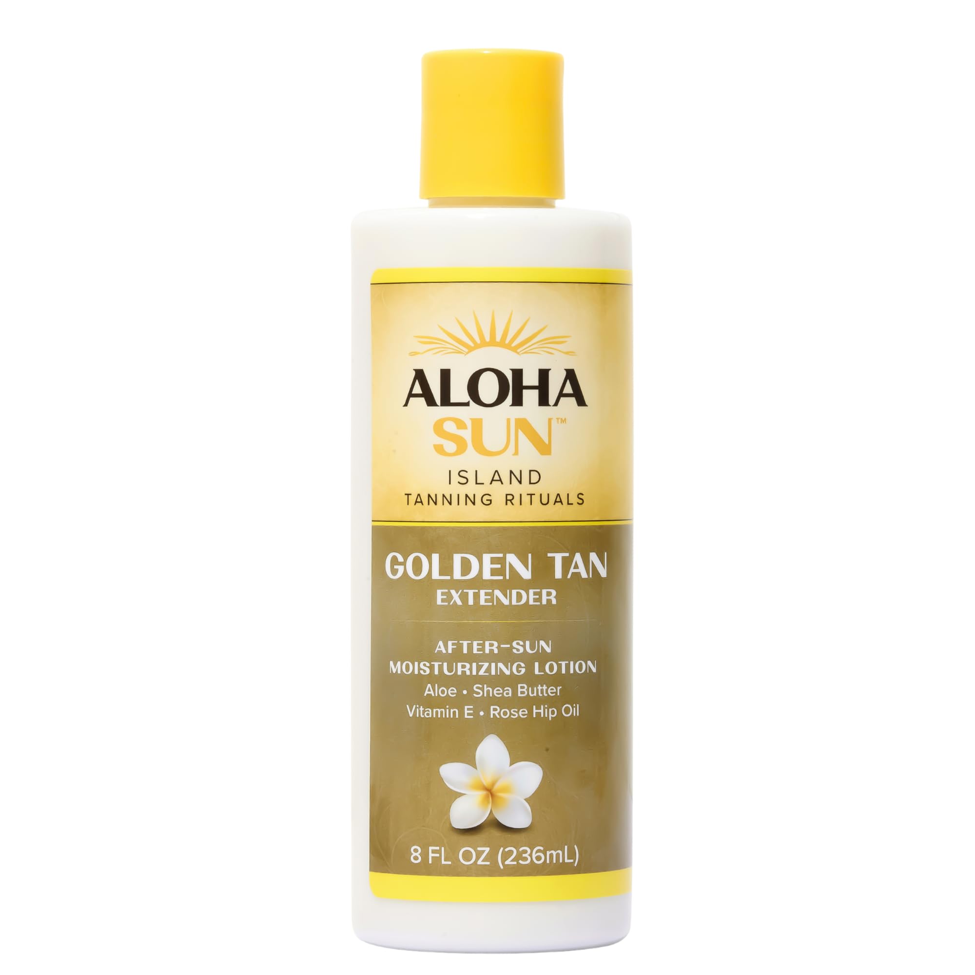 Aloha Sun Golden Tan Extender After-Sun Moisturizing Lotion, Tan-Preserving Body Lotion with Aloe Vera, Shea Butter, Rose Hip Oil & Vitamin E,