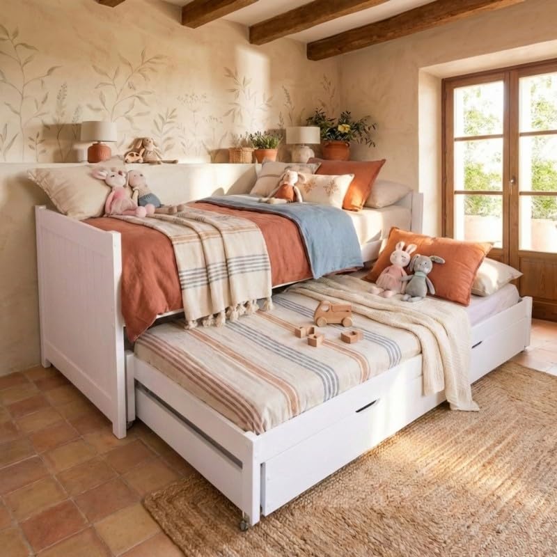 MUEMUE - Cama Nido compacta Baloo 90x200 cm - MU602.50