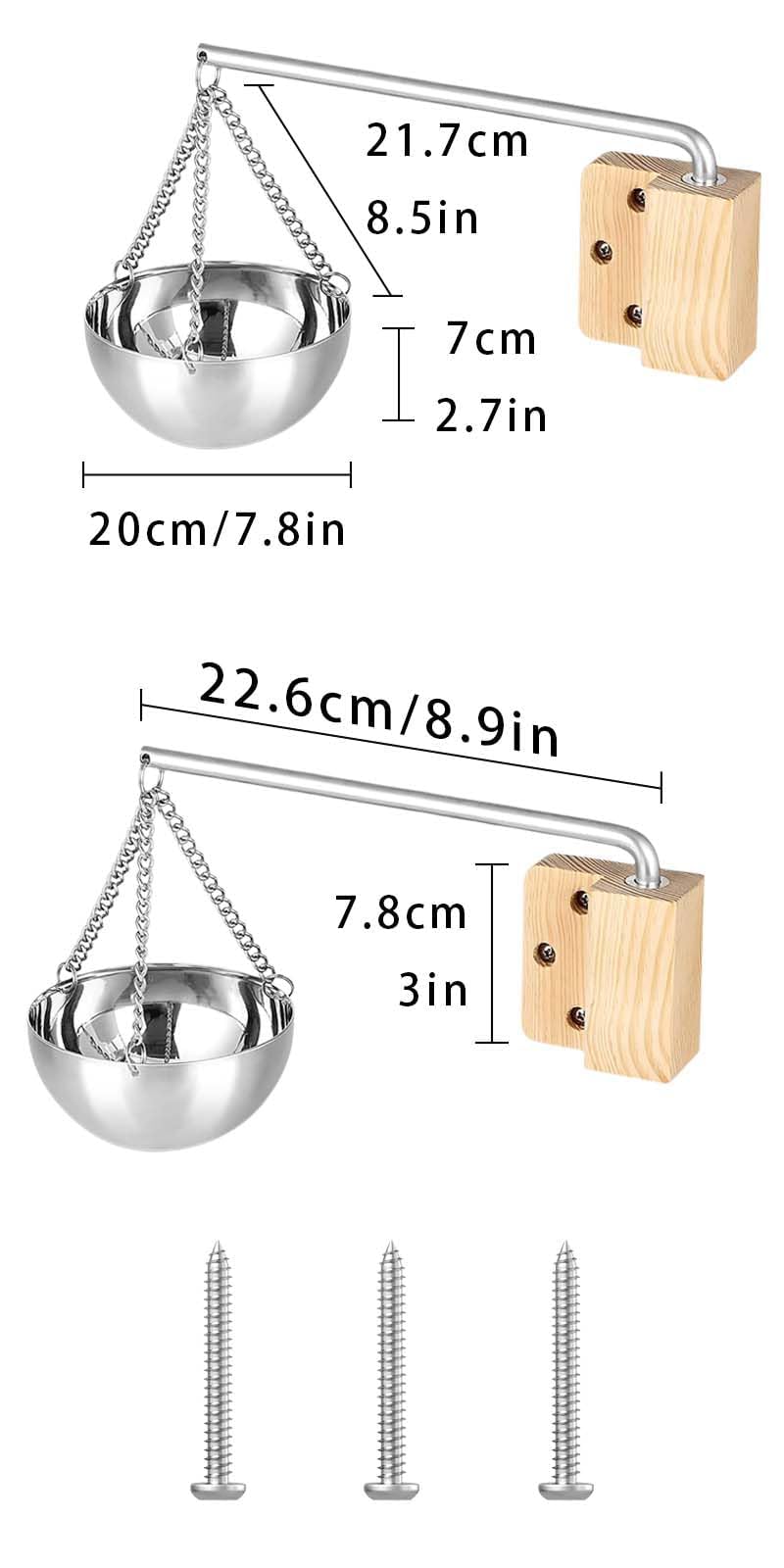 12 cm Bol aromatique en acier inoxydable, Sauna bol, Bol d'huile essentielle pour sauna, Sauna Aroma Bowl, accessoires de sauna, équipés d'une bouteille d'huile essentielle de 20 cm