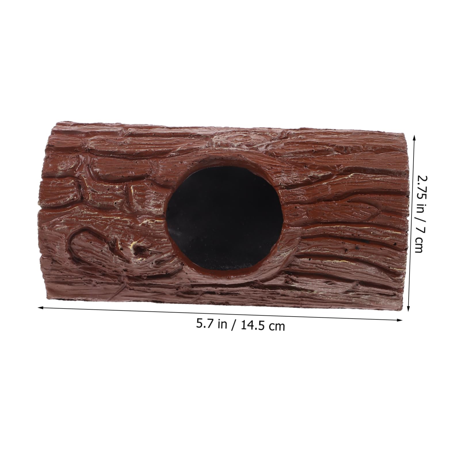 Mikikit Hamster Hideout Guinea Pig Shelter House Fun Tunnel Toy Smooth Resin Material