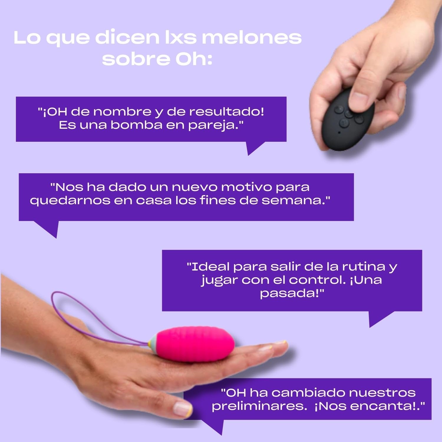 Platanomelón – Vibrador con Control Remoto para Adultos, 4 Intensidades y 7 Modos de Vibración, Recargable – Oh Azul