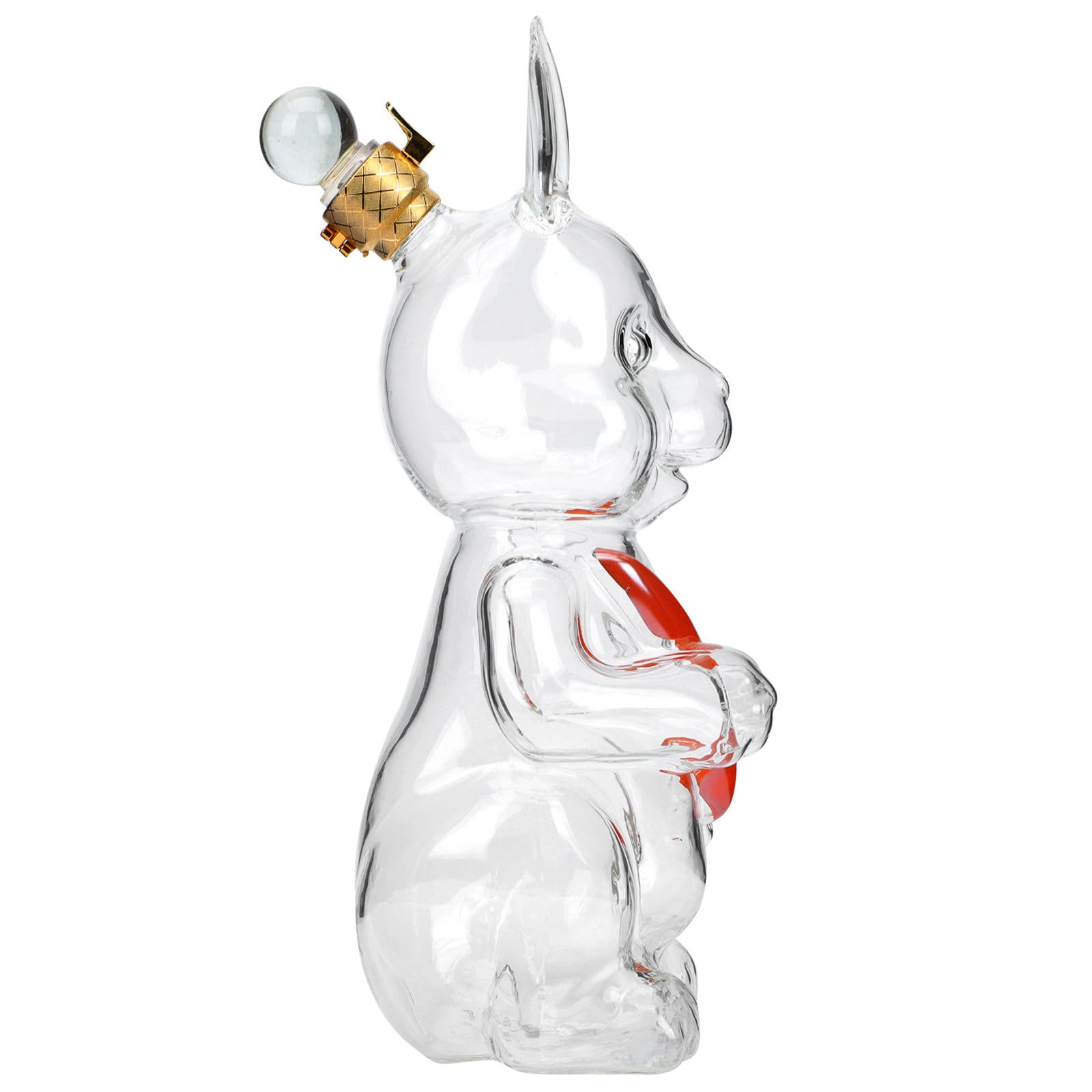 Bouteille de vin en verre lapin 1000ml étanche pour Pâques et conservation