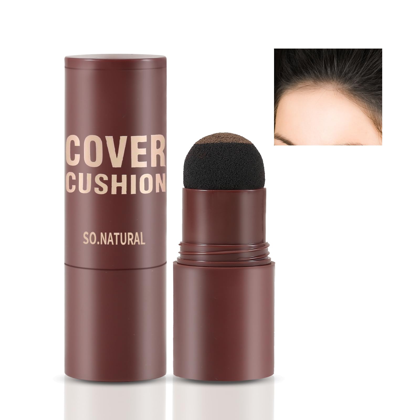 Beavorty Concealer – 2 Stück Haaransatz-Schattierungspuder-Stift, Wasserfest Für Graue Wurzeln