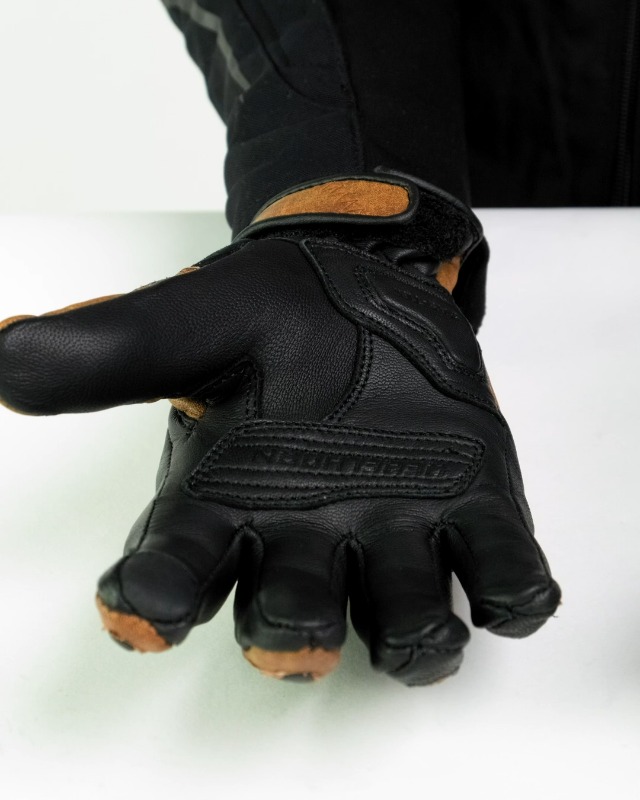 REBELHORN Thug II Guanti Moto Uomo: Pelle Di Capra, Protezione SAS-TEC, Touchscreen E Traspiranti - 2