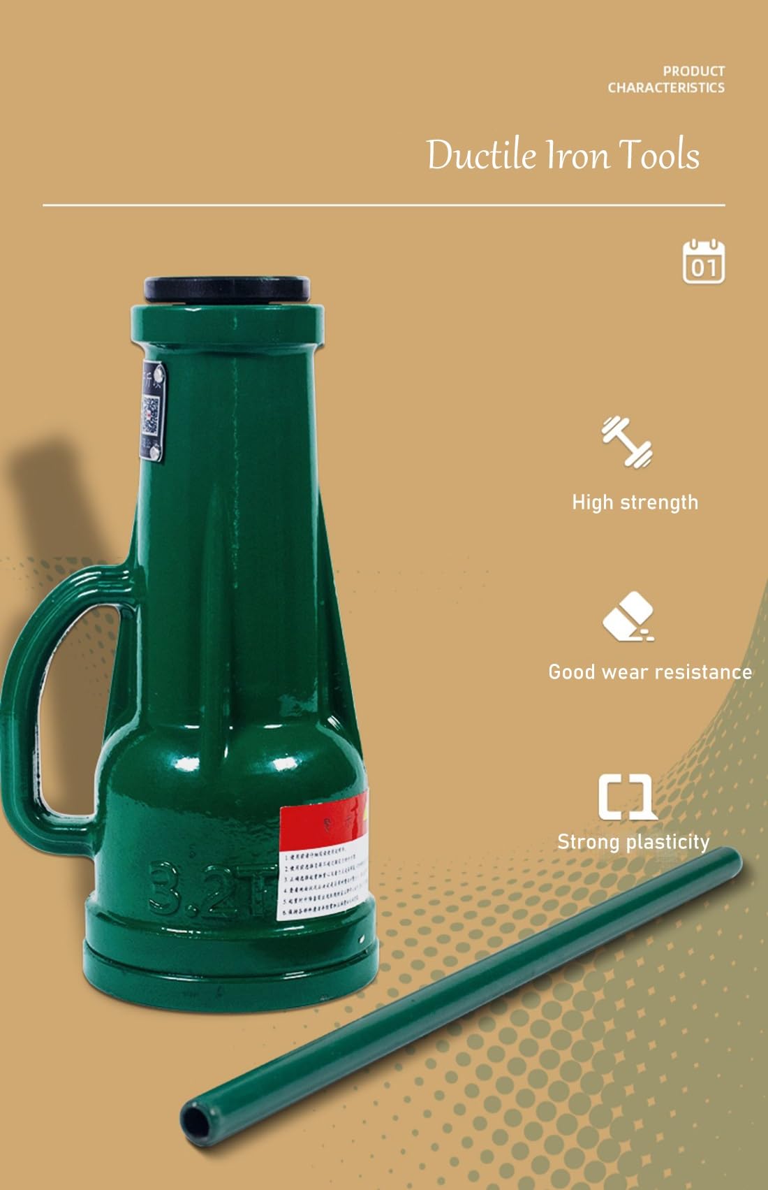 Sollevatore a vite ad alta resistenza 3-100 tonnellate martinetto meccanico per auto manutenzione / ingegneria sollevamento sollevamento design autobloccante con elevata capacità di carico