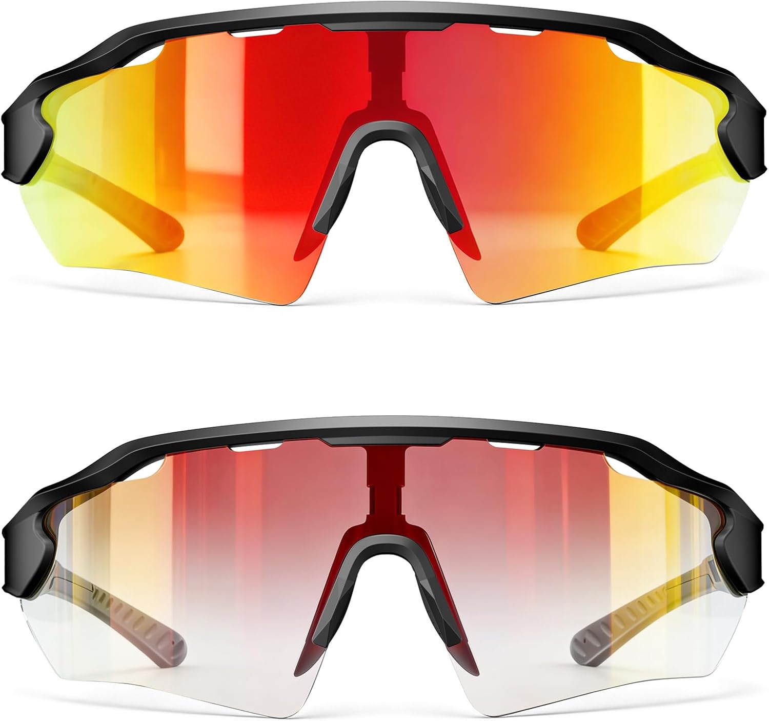 InnerKing Photochromic Cycling Sunglasses for Men Women, Transition Bike Glasses, UV Protection Eyewear for Fishing Running