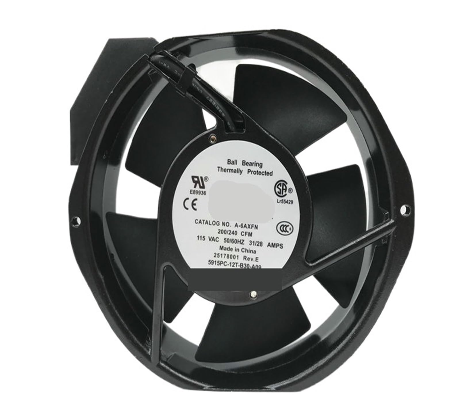 TPKMVGAP MN55303-7504 A-6AXFN 115V 5915PC-12T-B30-A09 172x150x38mm Server Cooling Fan