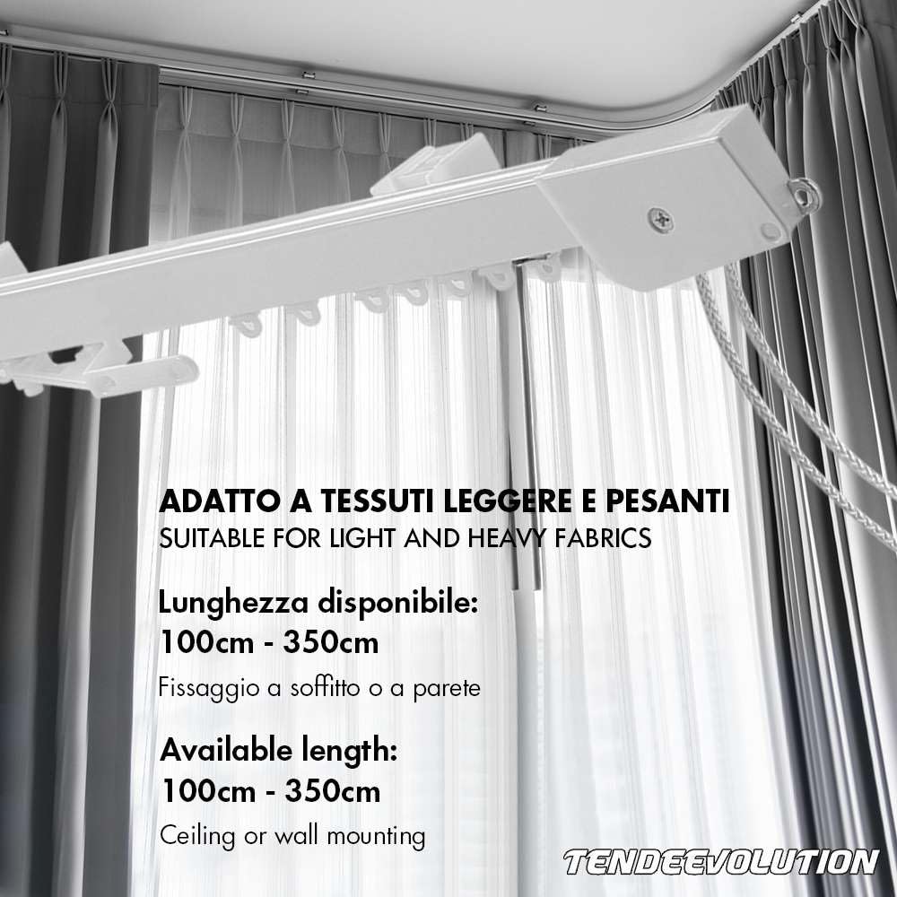 HXRW Binario per tenda Bastone for tende in alluminio