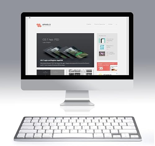 Miniatura 5 de Teclado español, teclado inalámbrico Bluetooth ultra delgado español de 78 teclas compatible con Windows 2000, NT, XP, Vista, Mac iOS.