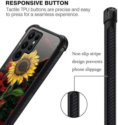 Miniatura 364 de Funda para Samsung Galaxy S23 Plus, protección de grado militar, esquinas a prueba de golpes, funda antiarañazos para Samsung Galaxy S23 Plus, flor