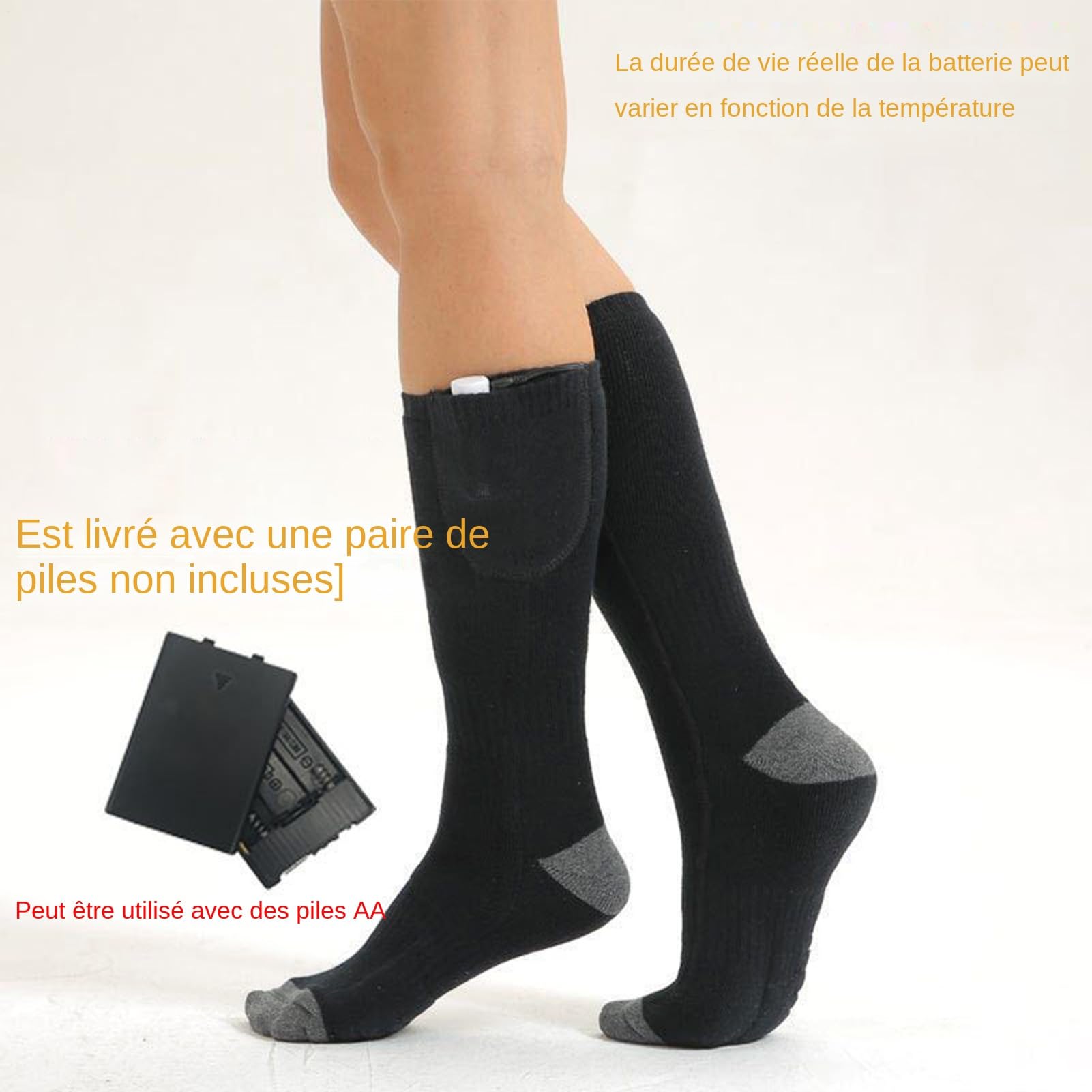 Chaussettes Chauffantes Chauffe-pieds Chaud Lavable Confortable