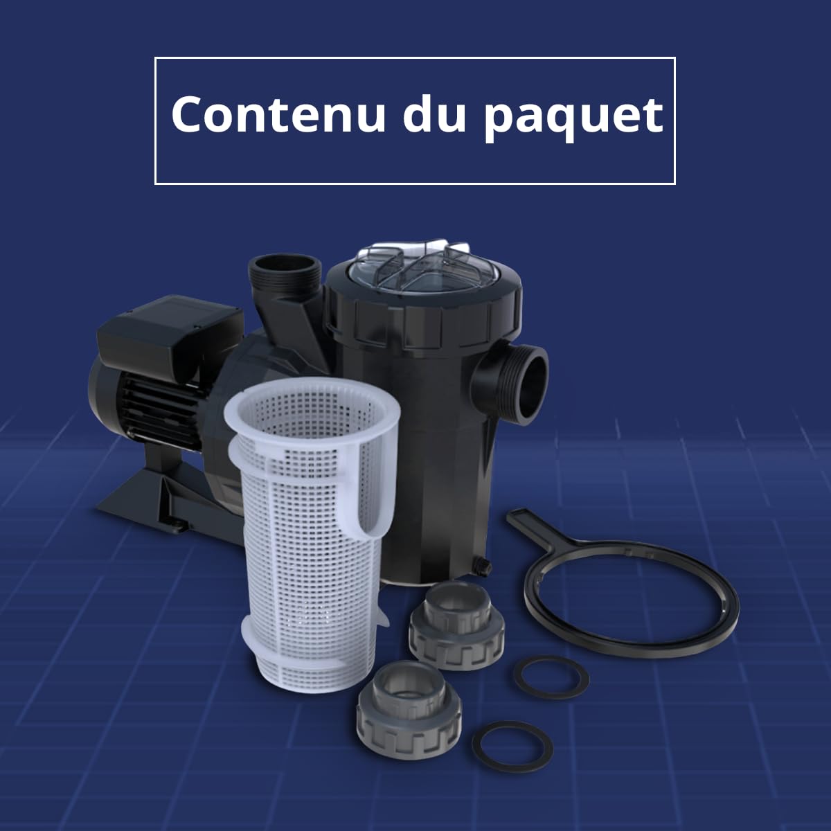 Pompe pour Piscine et Spa Victoria Plus 2 CV, 230 Volts II - Pompe Centrifuge Monocellulaire - Capacité Auto-Amorçante Jusqu'à 2 Mètres - Astralpool