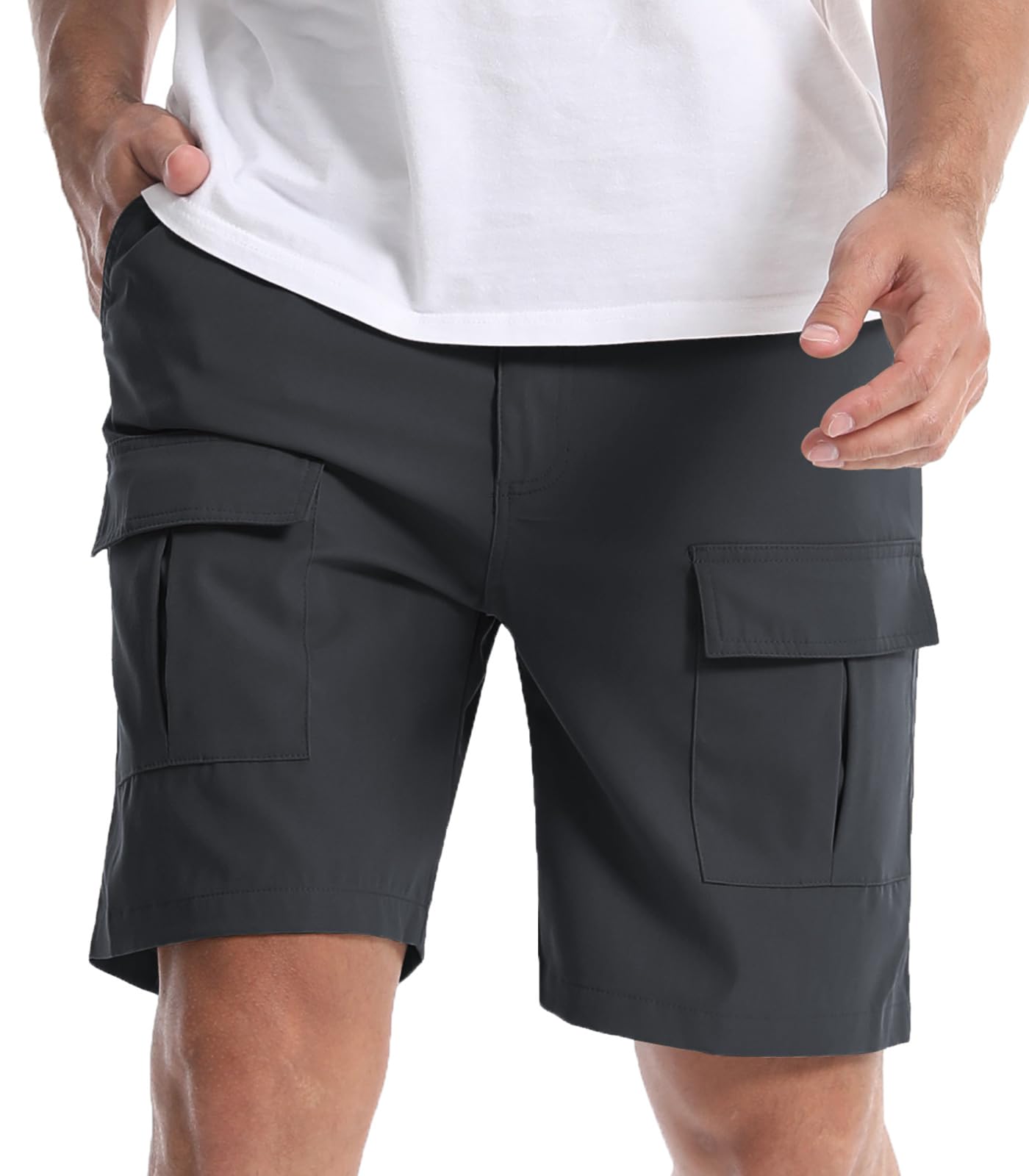 Suwangi Pantaloncini Uomo Cargo Corti Bermuda Chino Shorts Estivi Casual Pantaloncini Corti con 6 Tasche