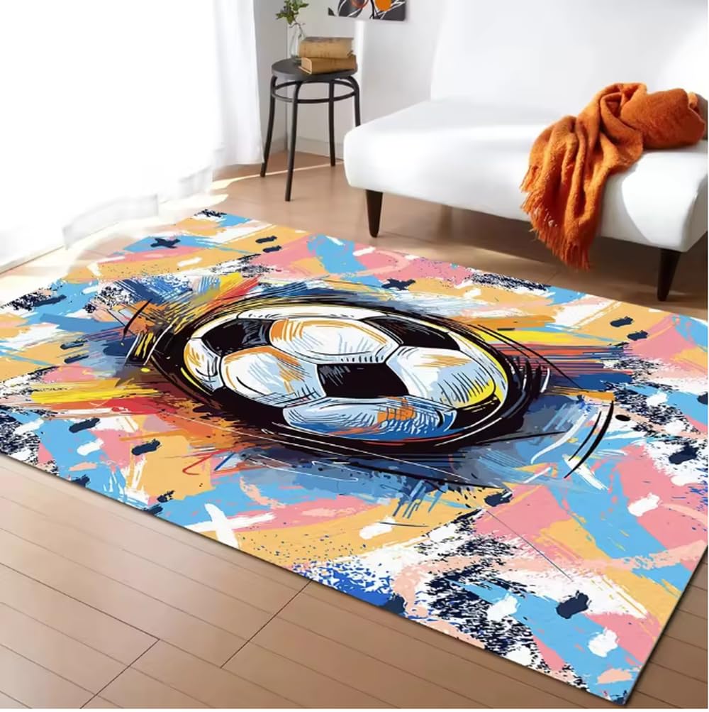 Tapis football antidérapant et lavable pour sécuriser la chambre d'enfant