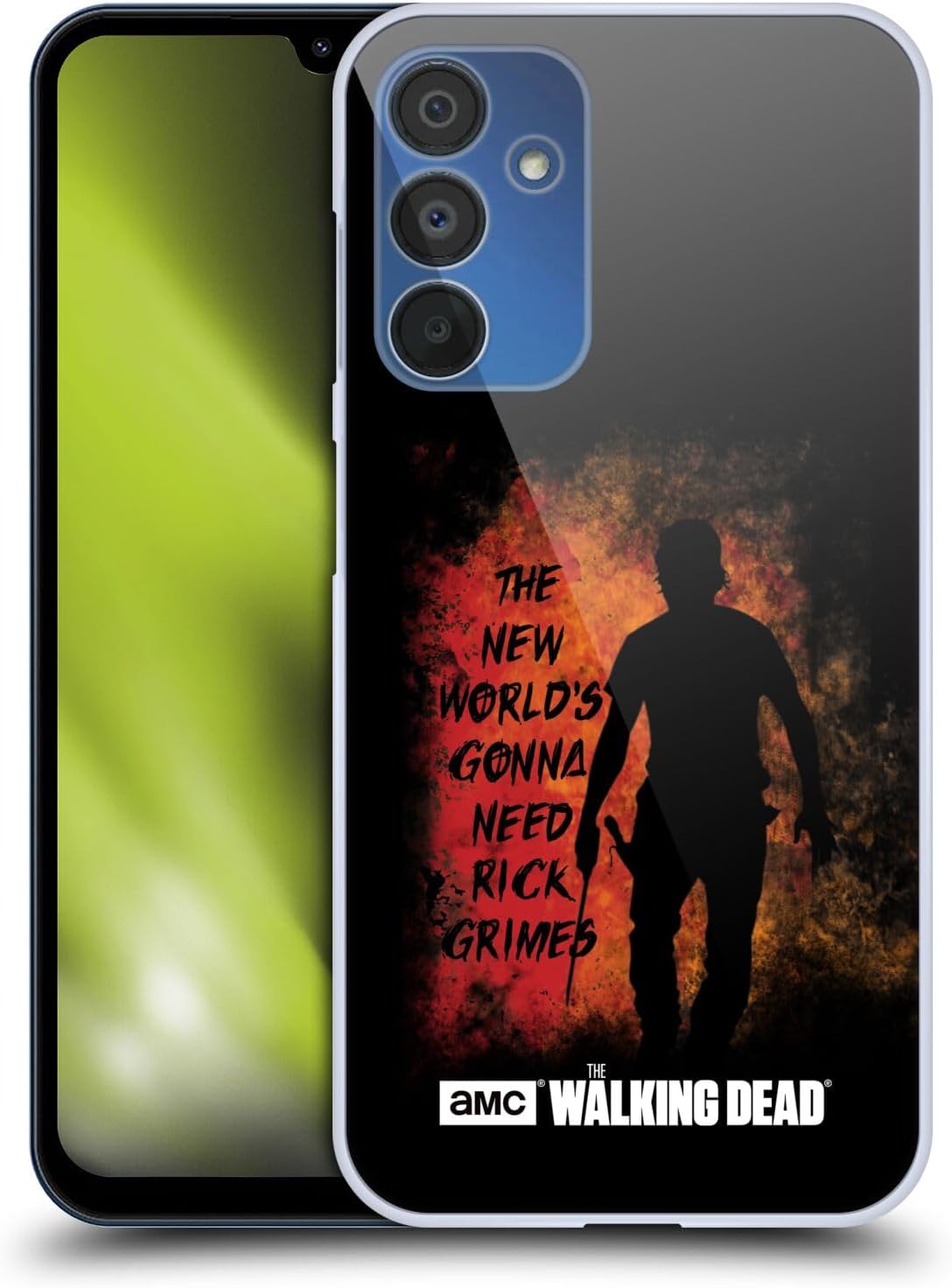 Head Case Designs Officially Licensed AMC The Walking Dead Gonna Need Rick Typography Hard Back Case Compatible with Samsung Galaxy A15