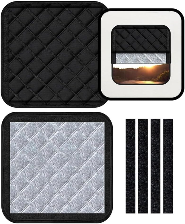 Foldable Camper Door Window Shade With Privacy Cover, Designed To Block Sunlight And Maintain Cooler Temperature Inside RV(16 * 16 inches)