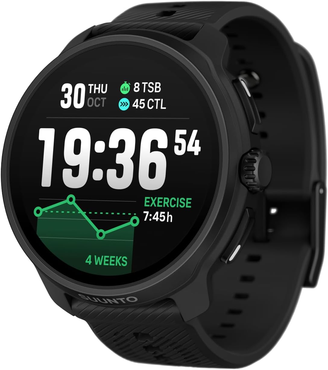 SUUNTO Race 2 GPS Sports Watch, 1.5”AMOLED, 115+ Sports Modes, All Black
