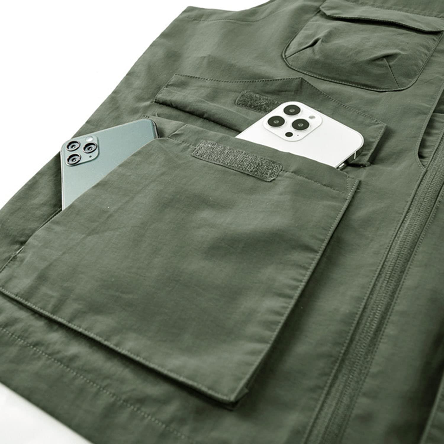 Chaleco Multibolsillos De Hombre para Casual Exteriores Chaleco De Pesca Primavera Y Otoño Chaqueta Transpirable Chaleco De Fotografía Multifuncional