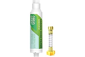 AQUACREST Outdoor Water Filter for Garden Hose