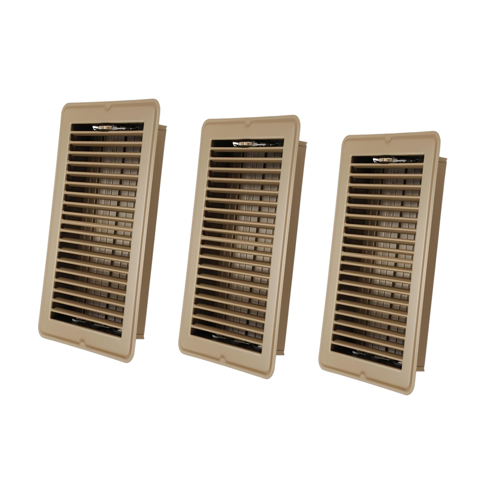 4x10 Inch Metal Air Vent Grilles Rust Proof Floor Registers Floor Vent Covers Permanent Floors Outlet Grille for Heating Rustproof Register