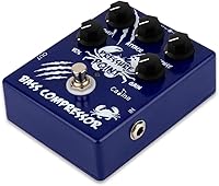 Vista 4 de Caline Pedal de efectos de guitarra eléctrica Mini Compresor de bajo True Bypass Pedal de efecto aleación de aluminio azul CP-45