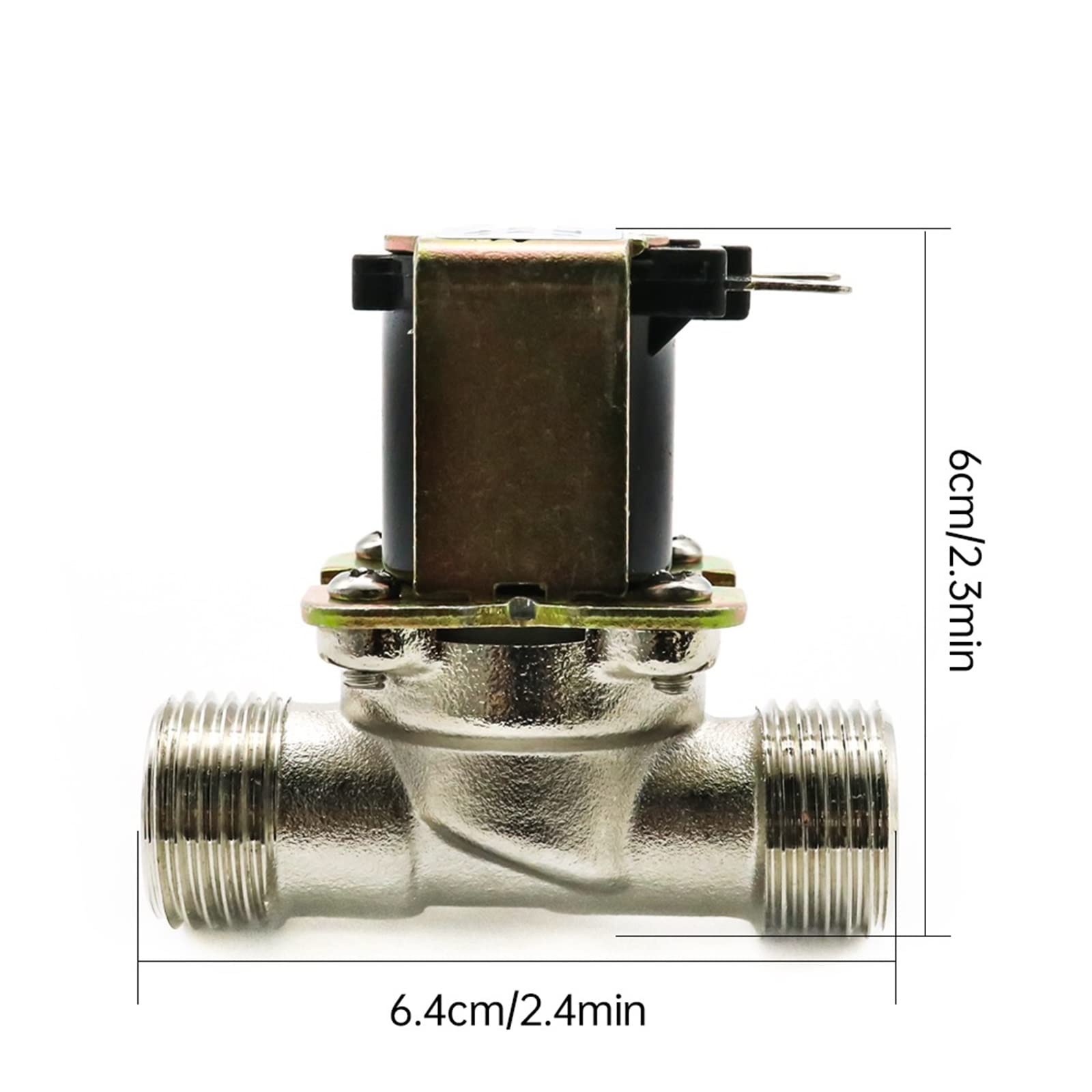 G1/2 "Mosiądz Elektryczny zawór elektromagnetyczny N/C 12v 24v 220v G3/4'' przełącznik przepływu powietrza wlot wody do słonecznego zaworu podgrzewacza wody (220 V, 3/4 cala)